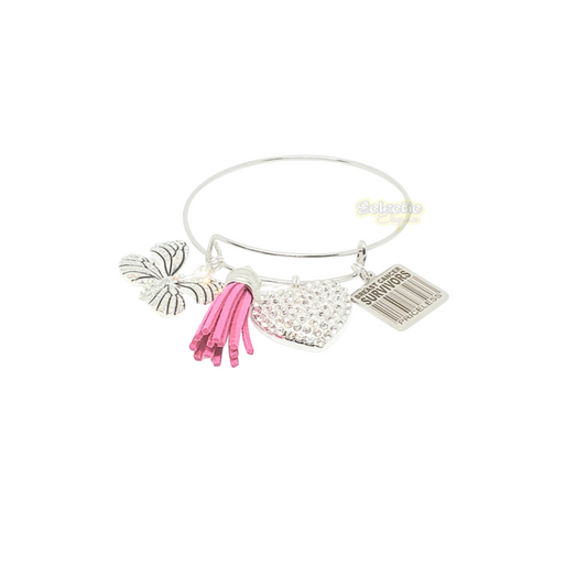 PRICELESS BUTTERFLY - ADJUSTABLE AWARENESS BANGLE